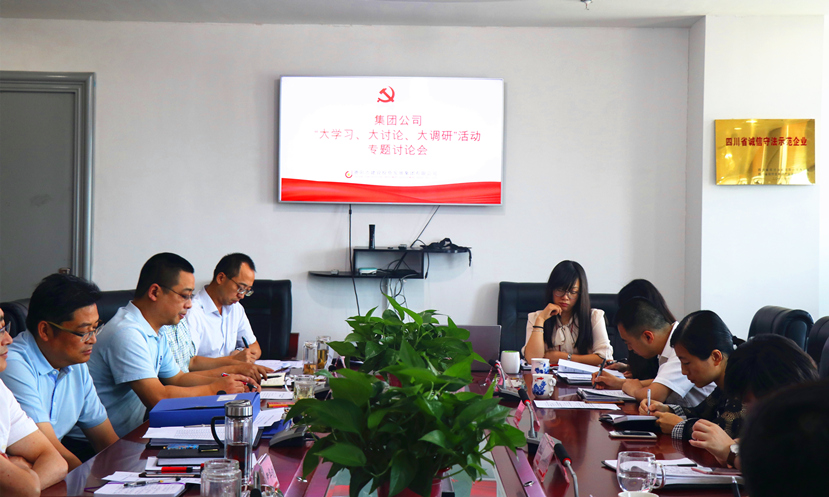 集團(tuán)公司黨委組織召開“大學(xué)習(xí)、大討論、大調(diào)研”專題討論會